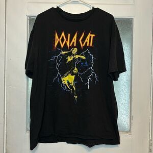 Doja Cat Lightning Planet Womens Black Short Sleeve Tshirt Music Tee Size XXL